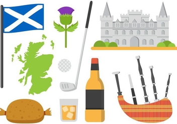 Free Scotland Elements Vector Illustration - бесплатный vector #400757